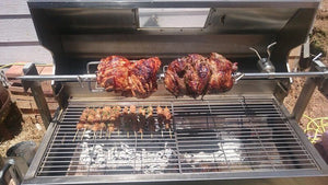 1500 Stainless Steel Hooded Spartan Spit Roaster - Stoves & Cooktops - Flaming Coals - Hunter Valley Heating