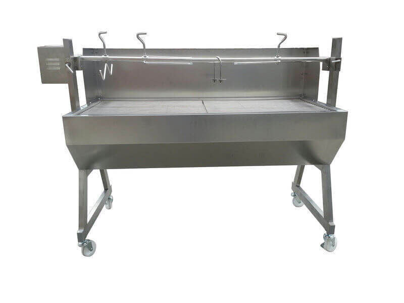 1500 Stainless Steel Spartan Spit Roaster - Stoves & Cooktops - Flaming Coals - Hunter Valley Heating 