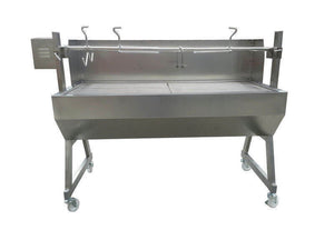 1500 Stainless Steel Spartan Spit Roaster - Stoves & Cooktops - Flaming Coals - Hunter Valley Heating 