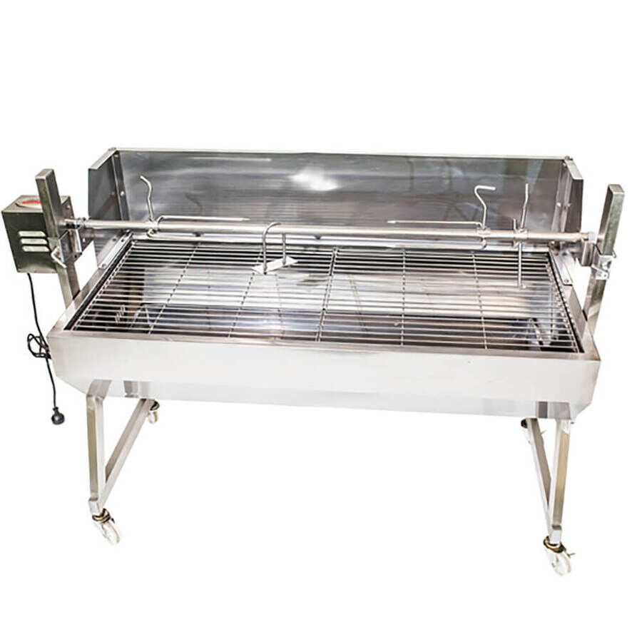 1500 Stainless Steel Spartan Spit Roaster - Stoves & Cooktops - Flaming Coals - Hunter Valley Heating 