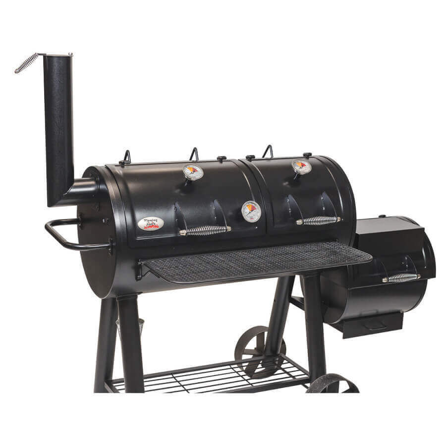 Offset Smoker BBQ - Stoves & Cooktops - Flaming Coals - Hunter Valley Heating
