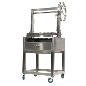 Stainless Steel Parrilla Grill 610 x 550 - Stoves & Cooktops - Flaming Coals - Hunter Valley Heating 