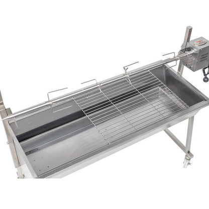 The Master Stainless Steel Spit Rotisserie - Stoves & Cooktops - Flaming Coals - Hunter Valley Heating 