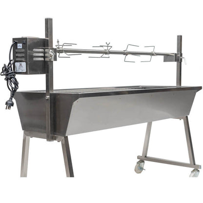 The Master Stainless Steel Spit Rotisserie - Stoves & Cooktops - Flaming Coals - Hunter Valley Heating 