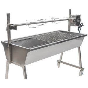 The Master Stainless Steel Spit Rotisserie - Stoves & Cooktops - Flaming Coals - Hunter Valley Heating