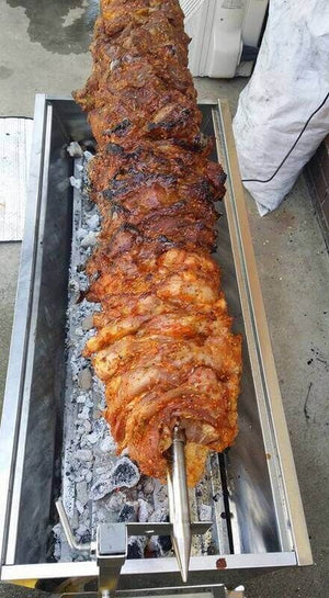 The Master Stainless Steel Spit Rotisserie - Stoves & Cooktops - Flaming Coals - Hunter Valley Heating