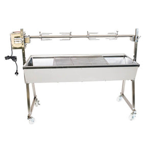 The Minion Stainless Steel Spit Rotisserie - Stoves & Cooktops - Flaming Coals - Hunter Valley Heating 