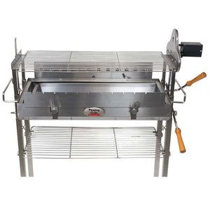 Deluxe Cyprus Grill Spit Stainless Steel - Stoves & Cooktops - Flaming Coals - Hunter Valley Heating 