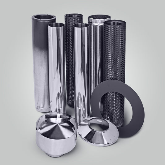 Forge Default Black Mesh Flue Kit - Hunter Valley Heating