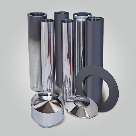 Forge Default Matte Black Flue Kit - Hunter Valley Heating