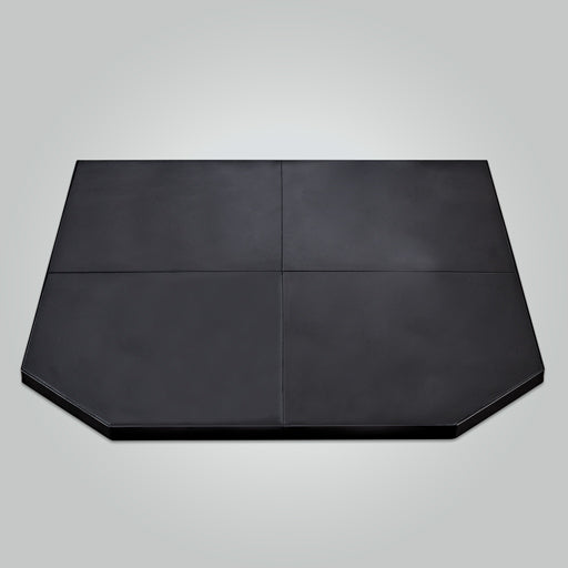 Forge matte black straight wall wood heater hearth pad available from Hunter Valley Heating in Muswellbrook NSW