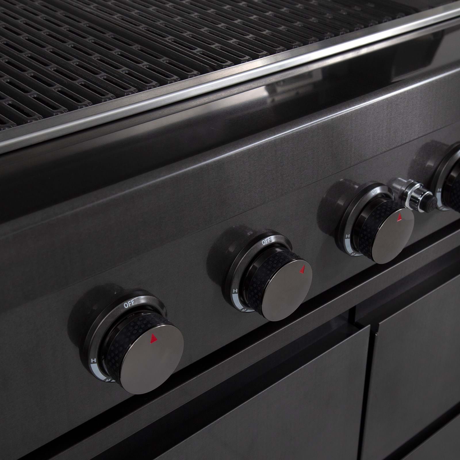 NOVA GRAPHITE 6 BURNER TWIN HOOD BBQ -  - Gasmate - Hunter Valley Heating 
