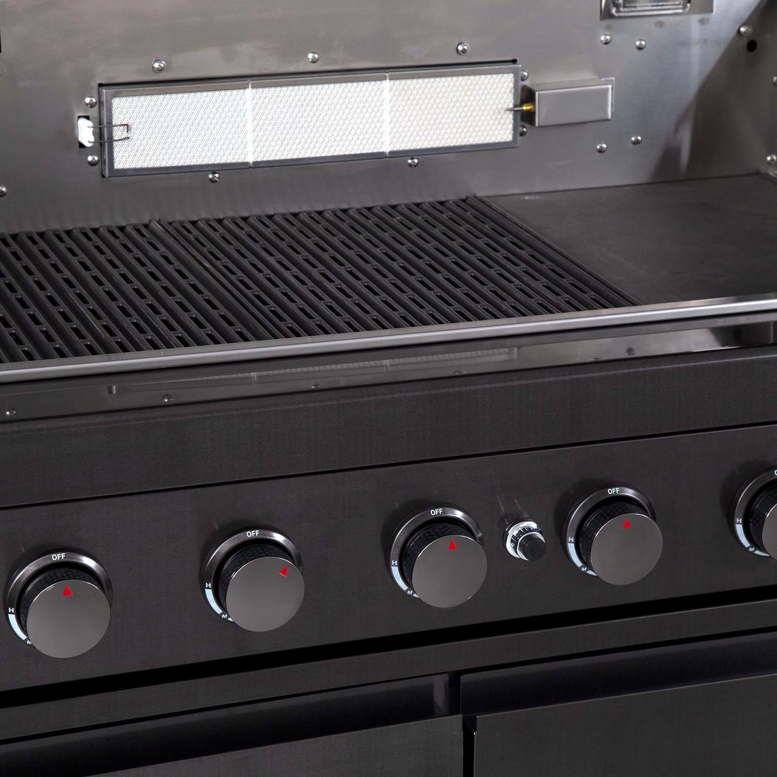 NOVA GRAPHITE 6 BURNER TWIN HOOD BBQ -  - Gasmate - Hunter Valley Heating 