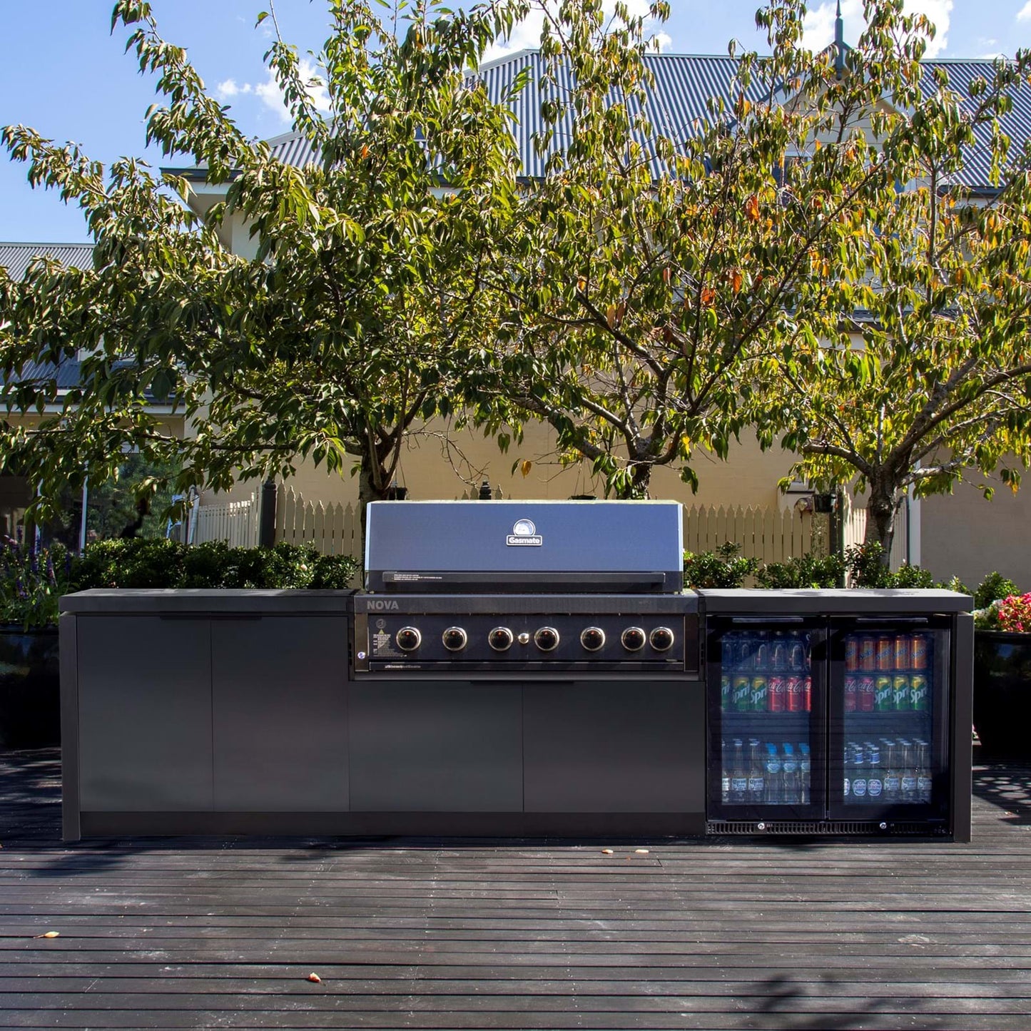 NOVA GRAPHITE 6 BURNER CLASSIC BUILT-IN BBQ -  - Gasmate - Hunter Valley Heating 