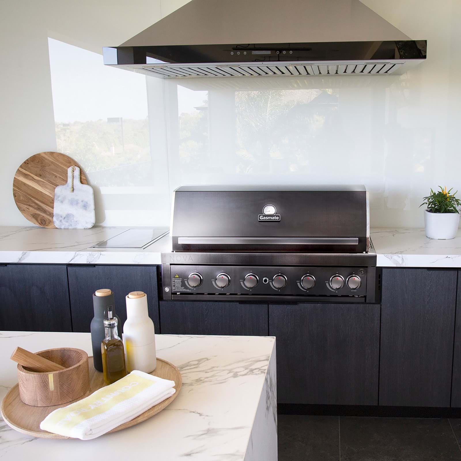 NOVA GRAPHITE 6 BURNER CLASSIC BUILT-IN BBQ -  - Gasmate - Hunter Valley Heating 