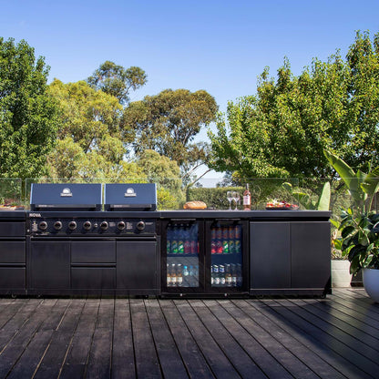 NOVA GRAPHITE 6 BURNER TWIN HOOD BBQ -  - Gasmate - Hunter Valley Heating 