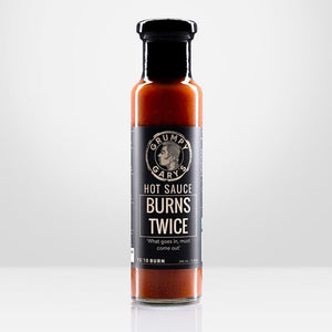 Burns Twice Hot Sauce - Salts, Rubs and Sauces - Grumpy Gary's Gourmet Hot Sauces - Hunter Valley Heating 
