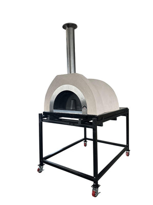 HVH Pizza Ovens HVH80 Dome Preassembled Pizza Oven with stainless steel dome and compact design for home or commercial use