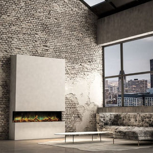 ilektro 2600 Landscape electric fireplace in a contemporary open-plan living space
