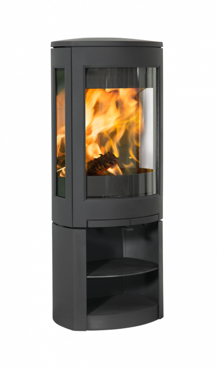Jøtul F 370 V2 Advance wood heater with open storage base