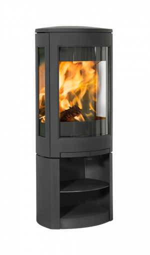 Jøtul F 370 V2 Advance wood heater with open storage base