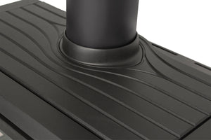 Jøtul F 620 wood heater cooktop and top flue outlet detail
