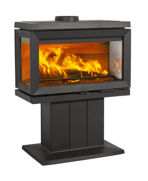 Jøtul F 620 wood heater with low pedestal base