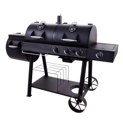 Longhorn Combo Charcoal/Gas Smoker & Grill