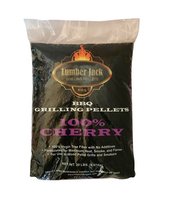 Lumber Jack 100% Cherry Smoking Pellets 9kg packaging