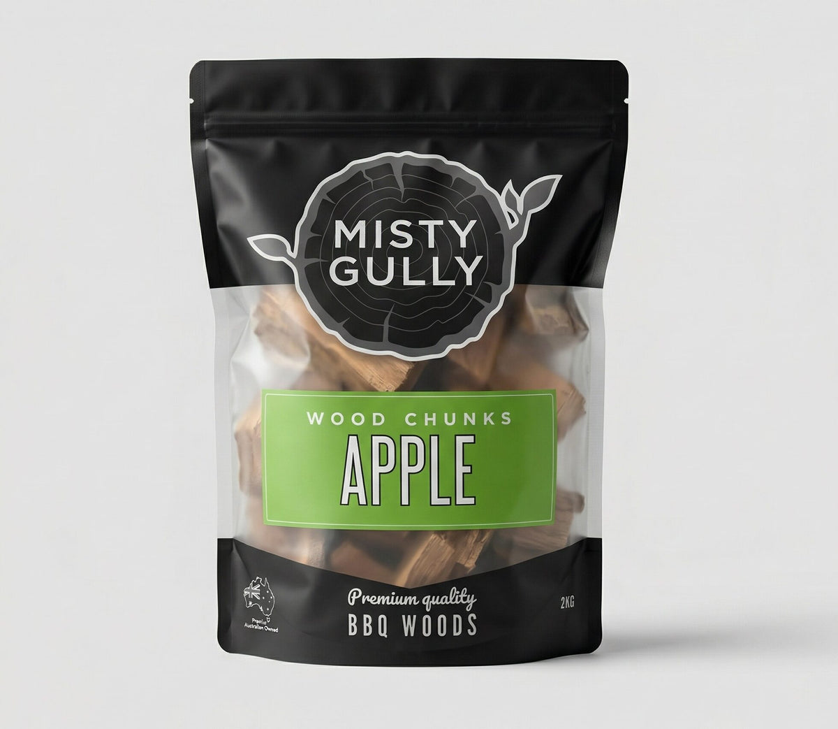 Misty Gully Apple Smoking Wood Chunks 2kg bag