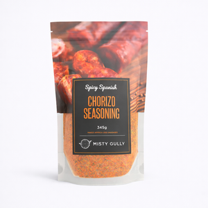 Misty Gully Chorizo Seasoning for homemade Spanish-style sausage