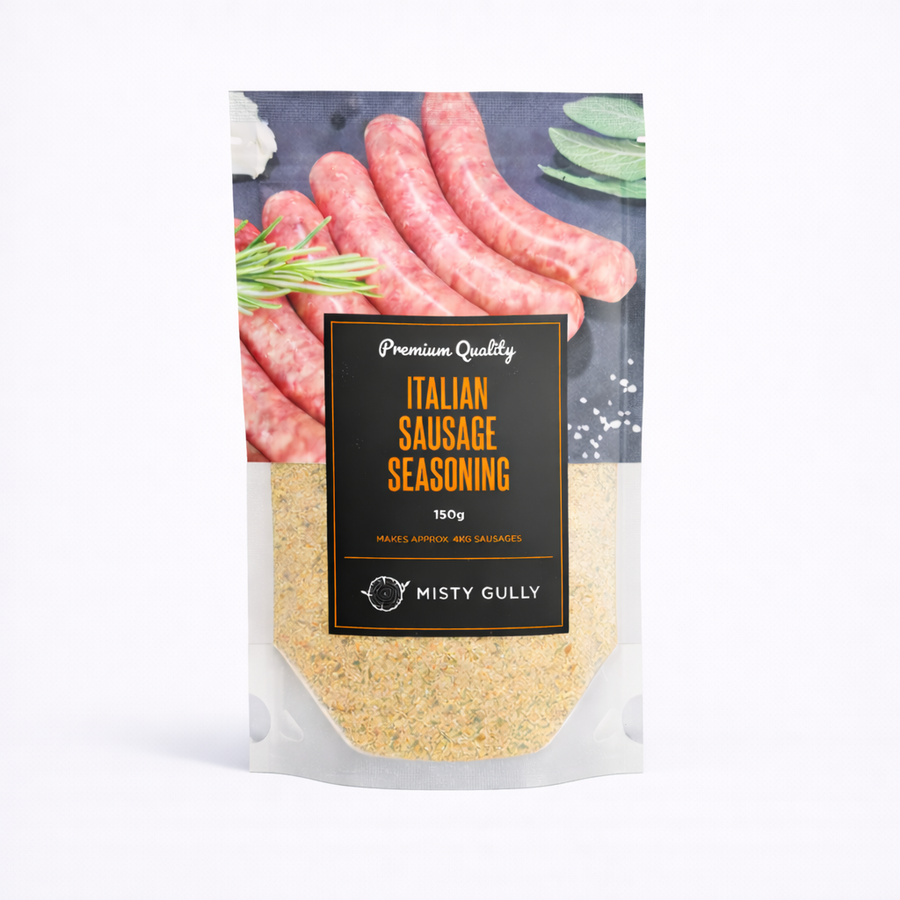 Misty Gully Italian Bratwurst Sausage Seasoning for pork and chicken