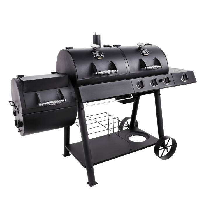 Longhorn Combo Charcoal/Gas Smoker & Grill - - Oklahoma Joe’s - Hunter Valley Heating