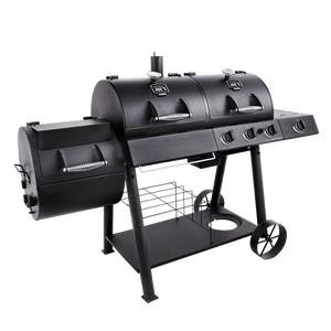 Longhorn Combo Charcoal/Gas Smoker & Grill - - Oklahoma Joe’s - Hunter Valley Heating