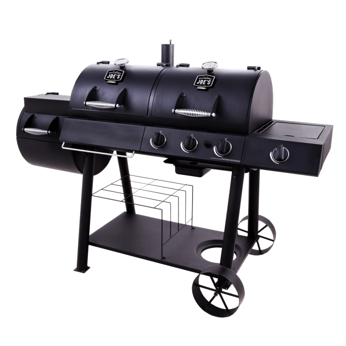 Longhorn Combo Charcoal/Gas Smoker & Grill - - Oklahoma Joe’s - Hunter Valley Heating
