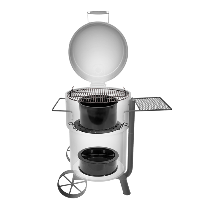 Bronco Pro Drum Smoker - Black