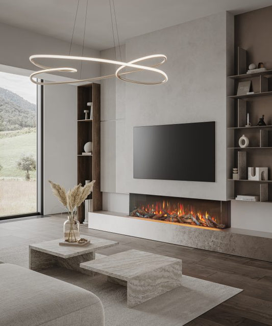 ilektro 1650 Landscape Electric Fireplace - Electric Fireplaces - Paul Agnew Designs - Hunter Valley Heating 