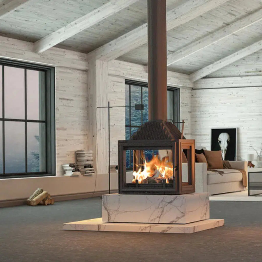BEST FIREPLACES AUSTRALIA - Siena 750 4 Sided Inbuilt Fireplace | Hunter Valley Heating