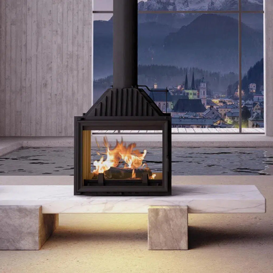 BEST FIREPLACES AUSTRALIA - Siena 750 Tunnel Freestanding Fireplace | Hunter Valley Heating