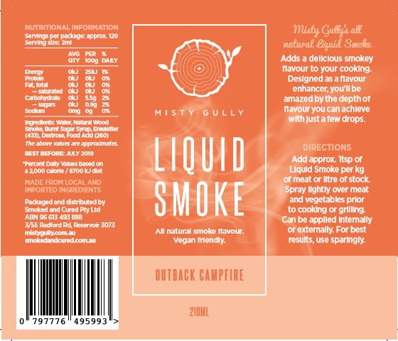 Liquid Smoke Outback Campfire (200ml) - Hunter Valley Heating