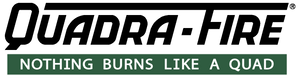 Quadra-Fire logo for freestanding fireplace accessories available from Hunter Valley Heating