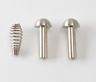 Quadra-Fire Satin Nickel Handle and Hinge Pin Upgrade Kit