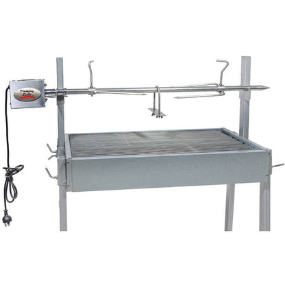 Extendable Large Charcoal BBQ Spit Rotisserie
