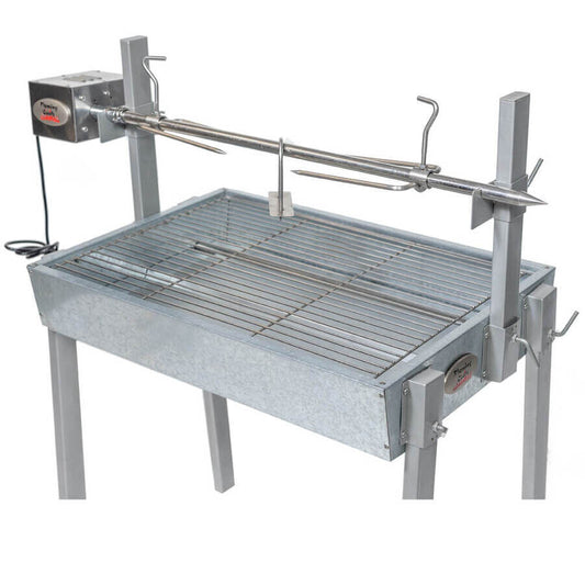 Extendable Large Charcoal BBQ Spit Rotisserie