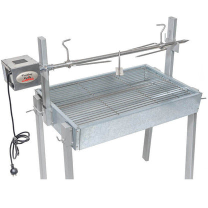 Extendable Large Charcoal BBQ Spit Rotisserie