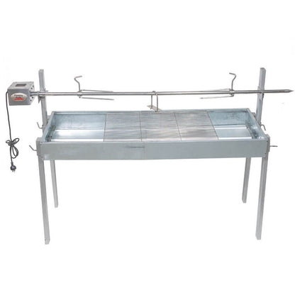 Extendable Large Charcoal BBQ Spit Rotisserie