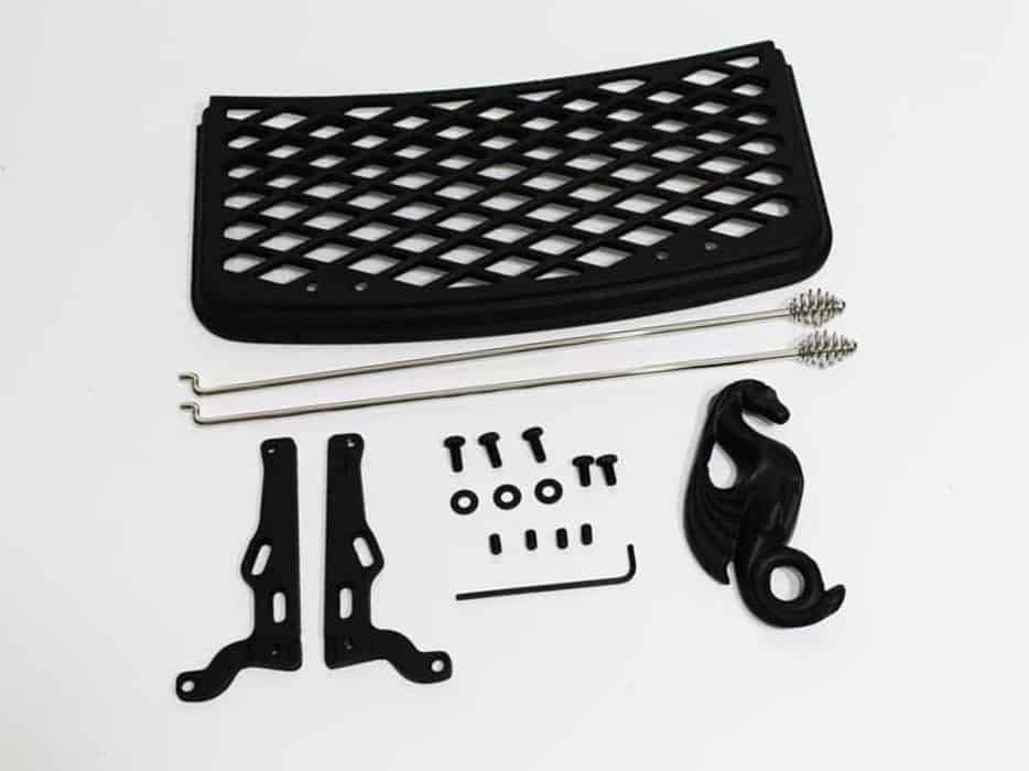 Vermont Castings Classic Black warming shelf kit for Defiant and Encore wood heaters