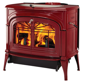 Vermont Castings Encore Bordeaux Enamel freestanding wood heater