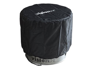 VisionLINE protective cover fitted to an outdoor fire pit