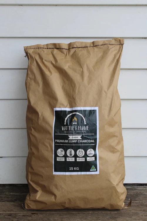 Classic Mallee Root Lump Charcoal 15kg - Wattle and Flame